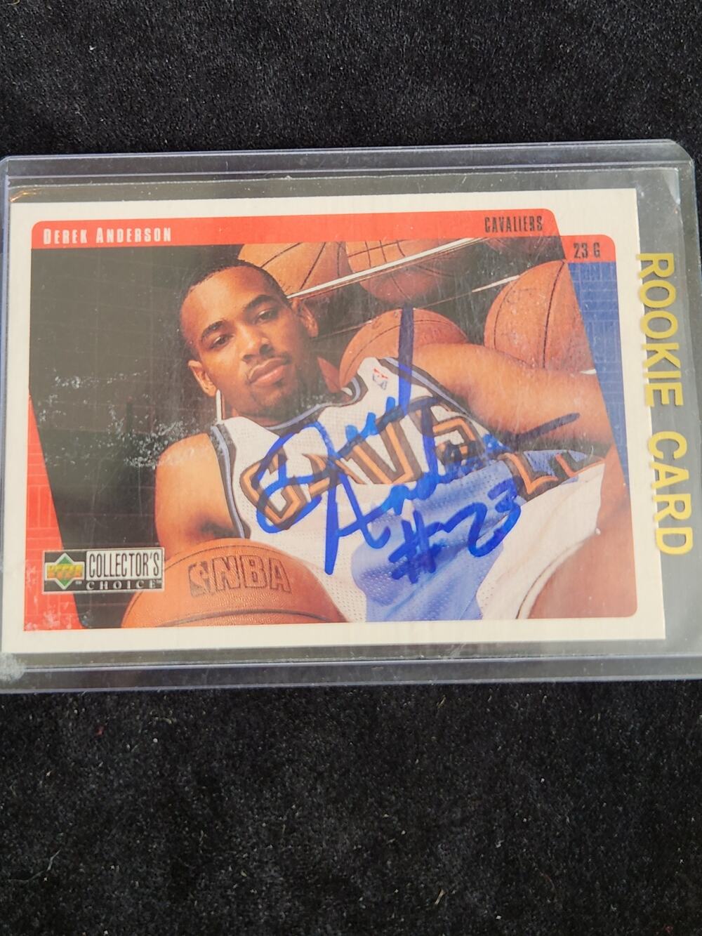 Signed 1998-99 Derek Anderson Collector's Choice RC #226 CC9 Cavaliers